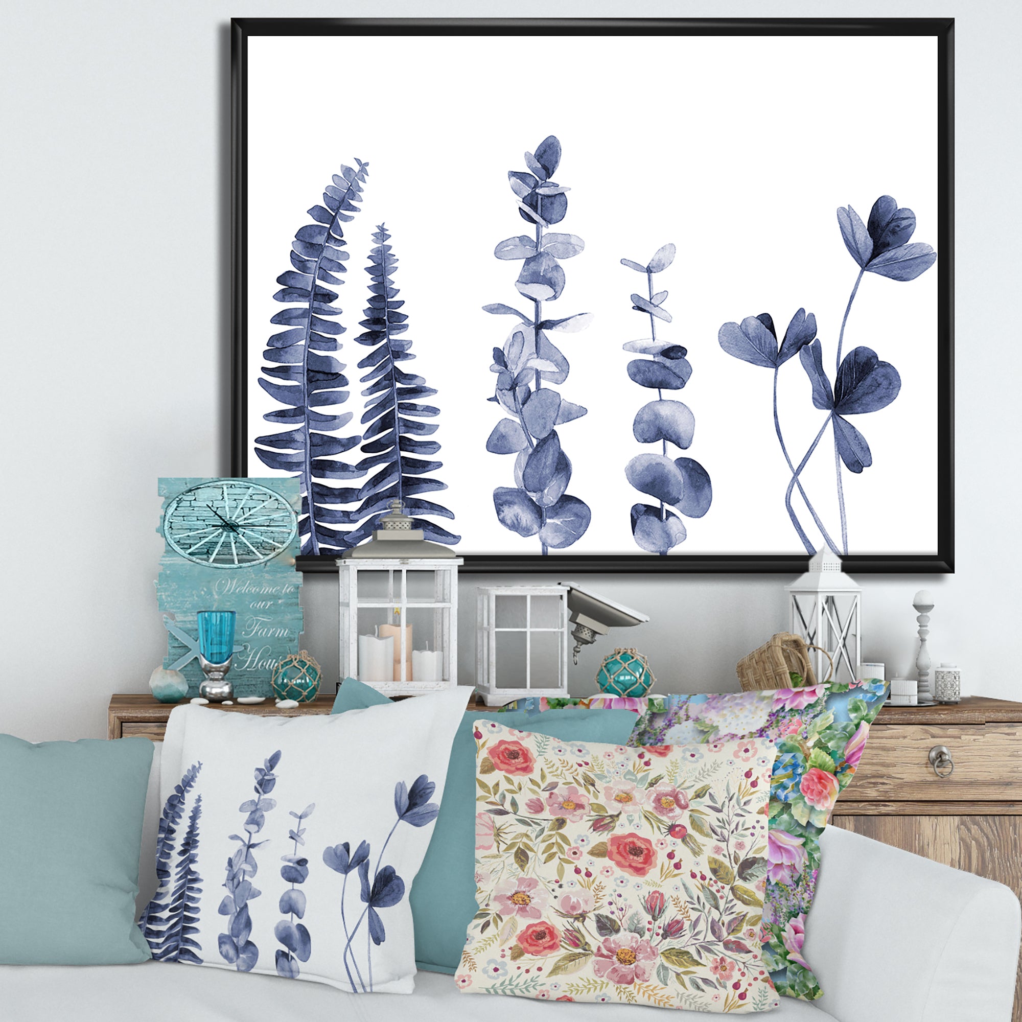 Navy Blue Eucalyptus I