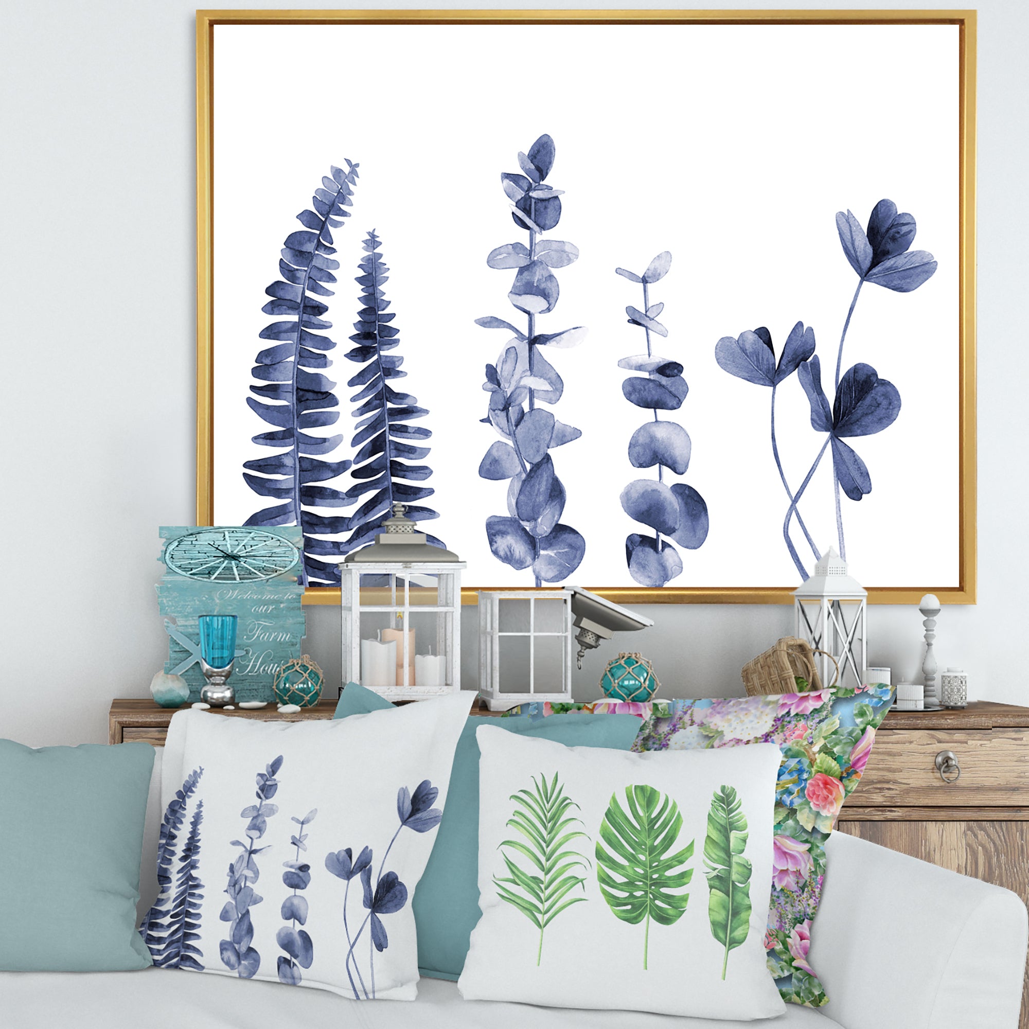 Navy Blue Eucalyptus I