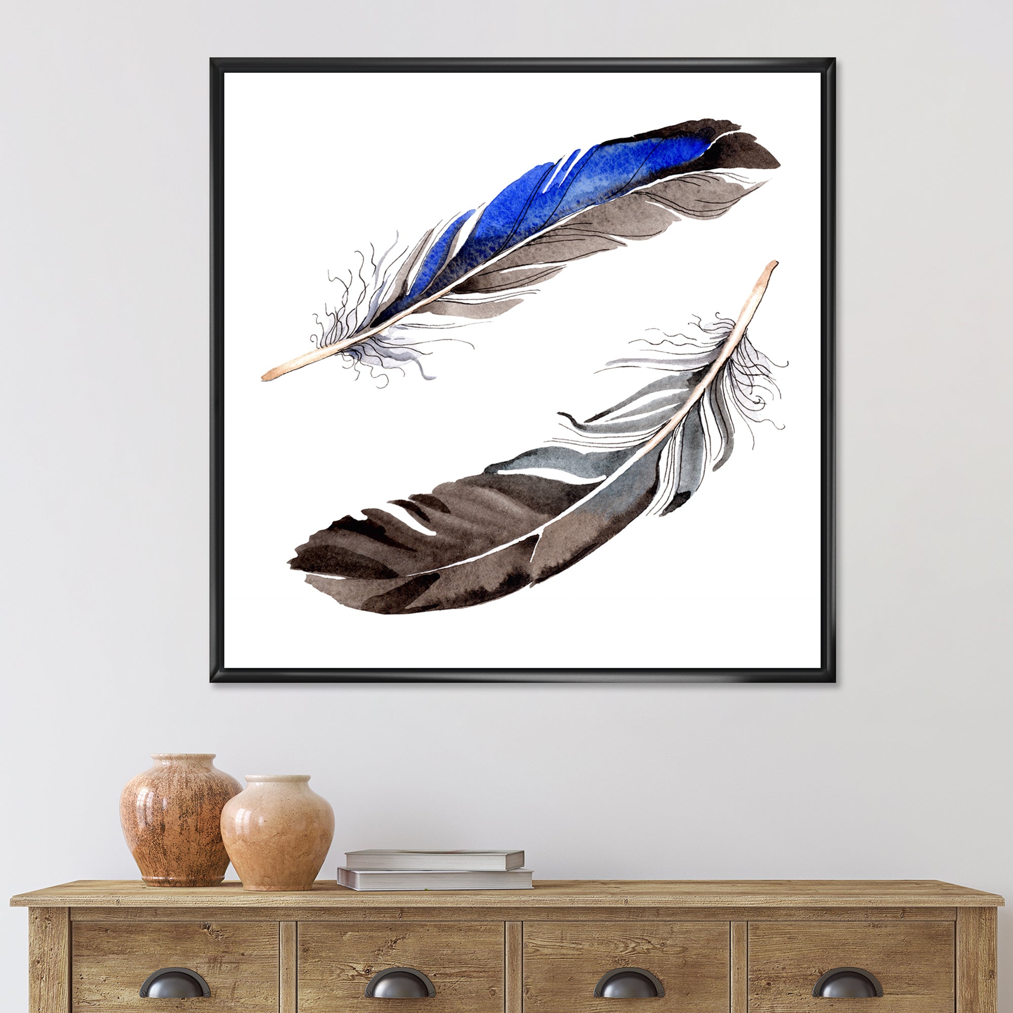 Colourful Boho Feathers III