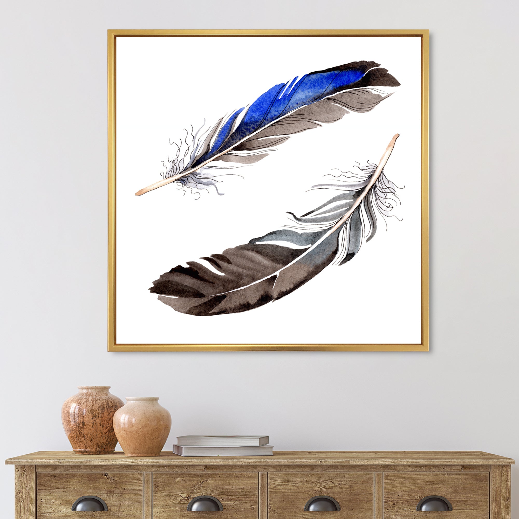 Colourful Boho Feathers III