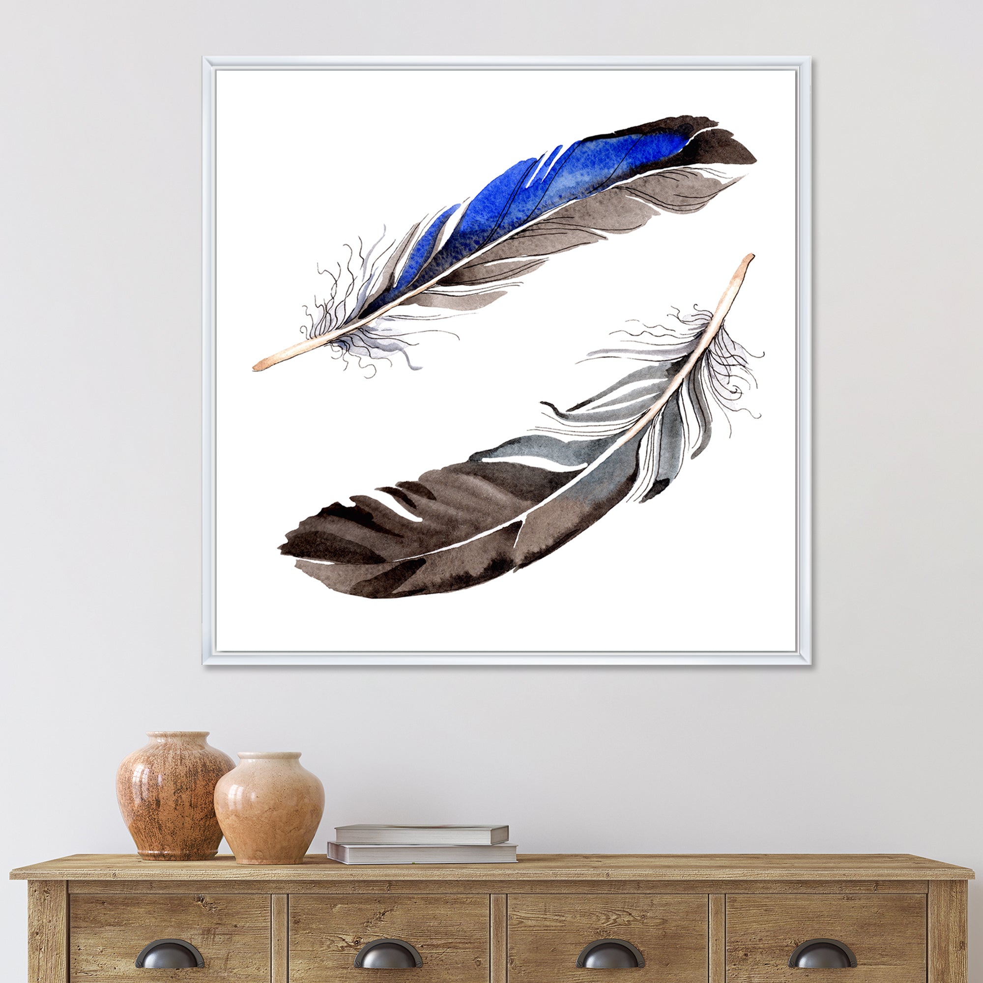 Colourful Boho Feathers III