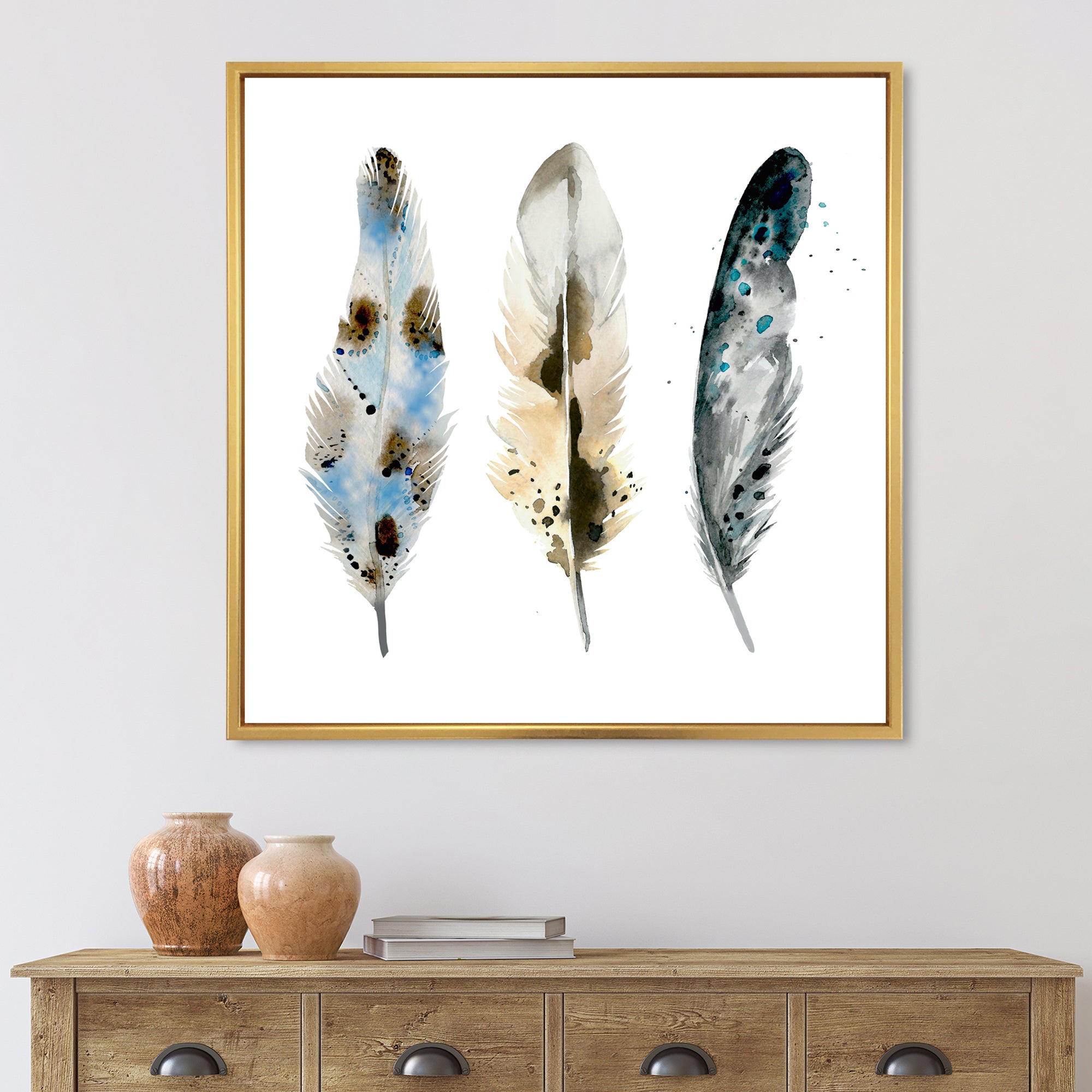 Colourful Boho Feathers V
