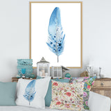 Blue Boho Feathers