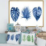 Classic Blue Tropical Leaves