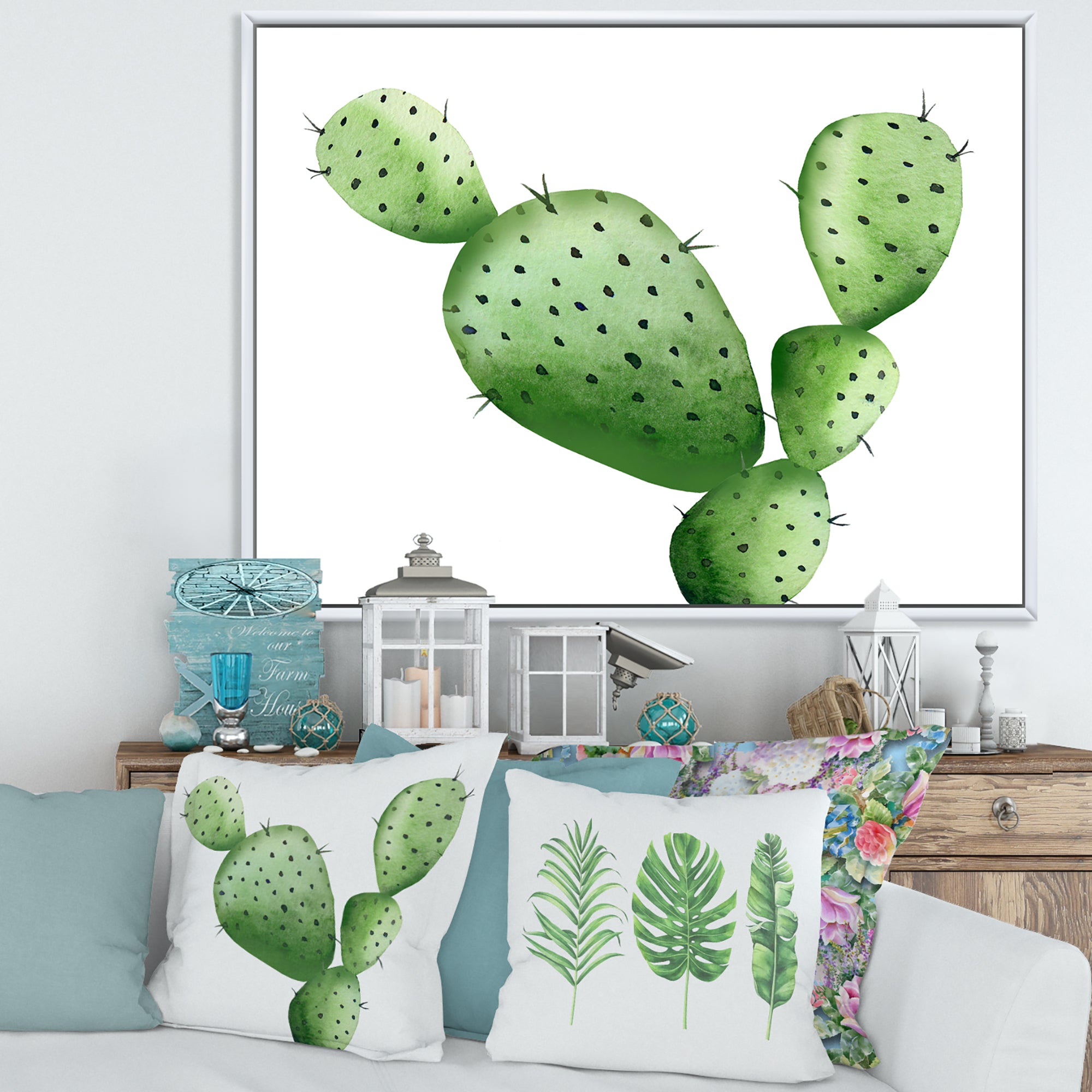 Green Southwestern Cactus
