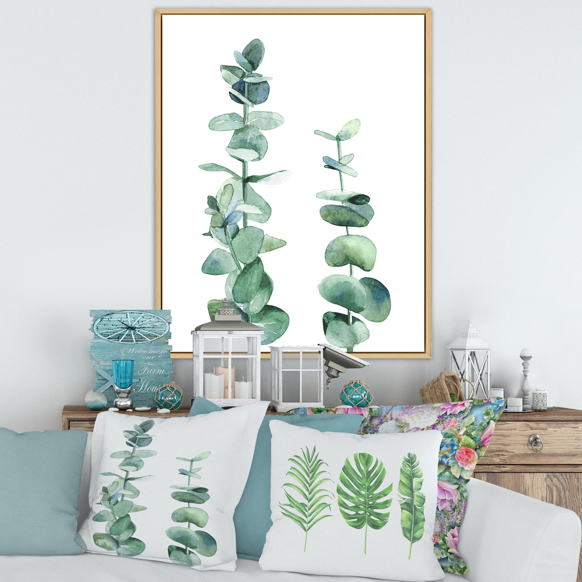 Silver Blue Eucalyptus Branch