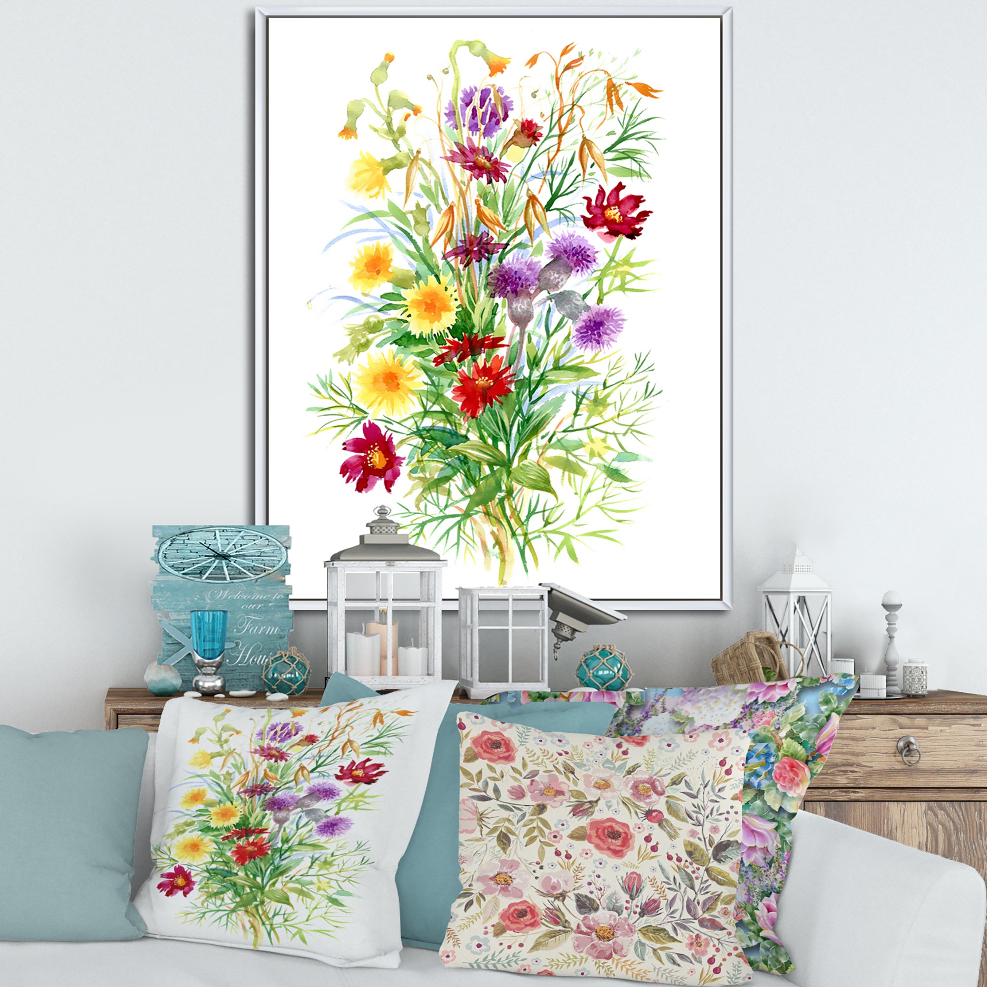 Colorful Wildflowers In Nature