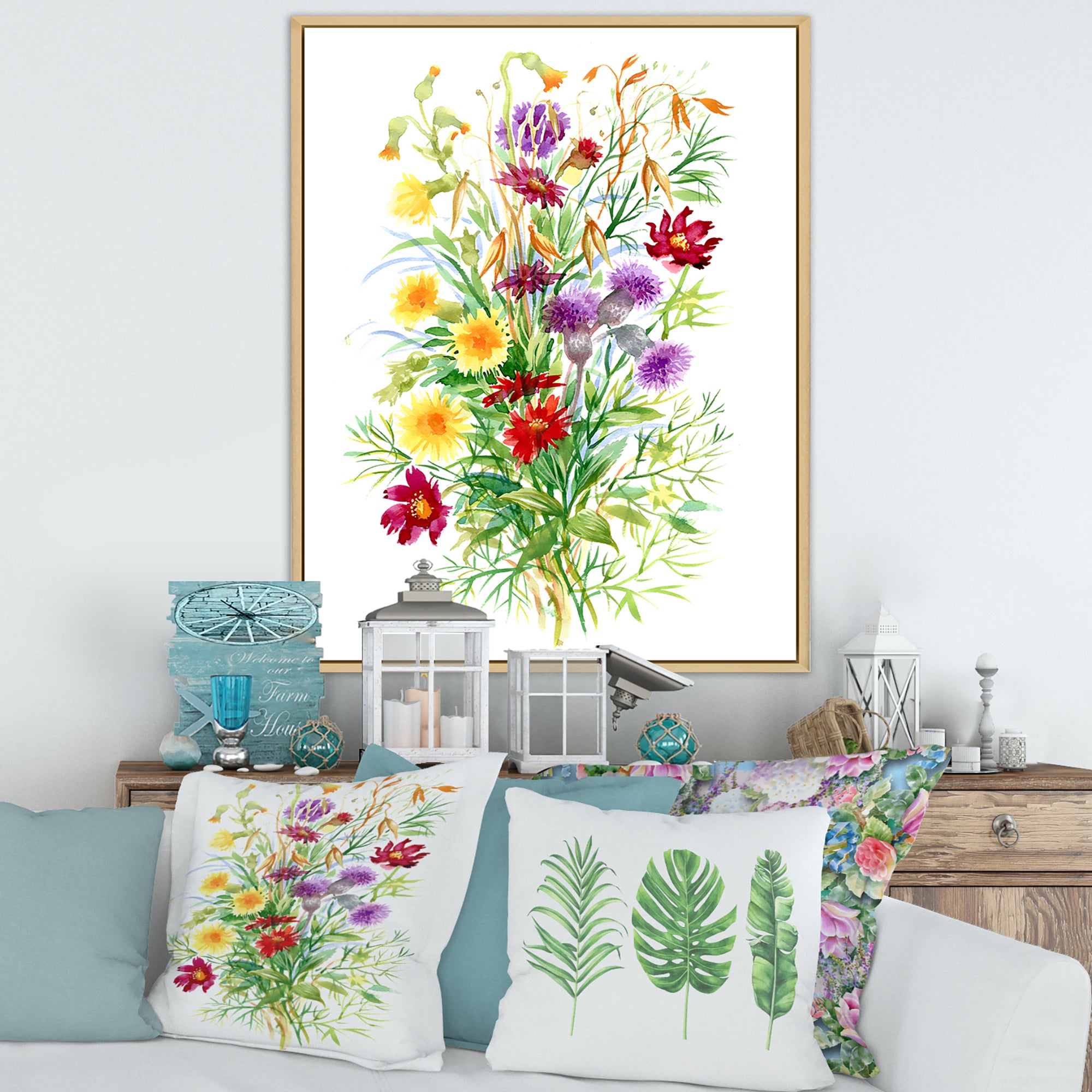 Colorful Wildflowers In Nature