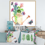 Succulents In Old Watering Can