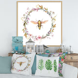 Bee In Wildflowers Wreath