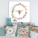 Bee In Wildflowers Wreath