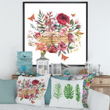 Vintage Old Letters With Wildflowers