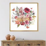 Vintage Old Letters With Wildflowers