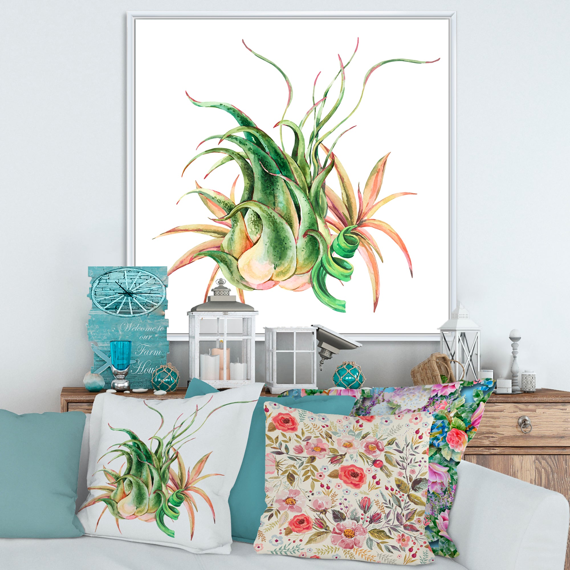 Tropical Leaves Air Plant Succulent