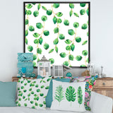 Tropical Green Leaves Patern