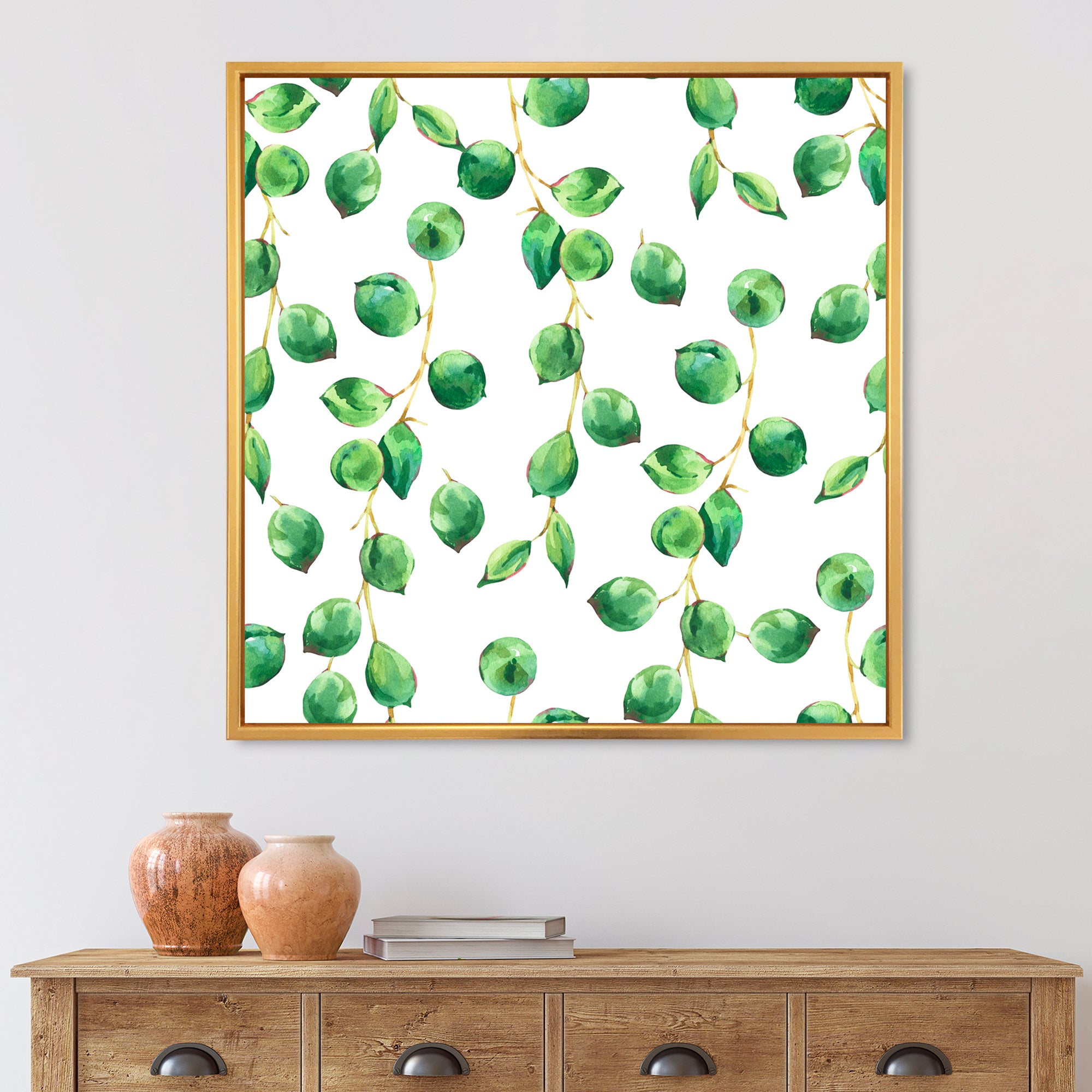 Tropical Green Leaves Patern