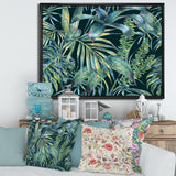 Natural Leaves Exotic On Dark I