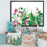 Vintage Floral Tropical Leaves I