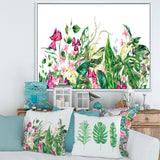Vintage Floral Tropical Leaves I
