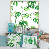 Vintage Floral Tropical Leaves II