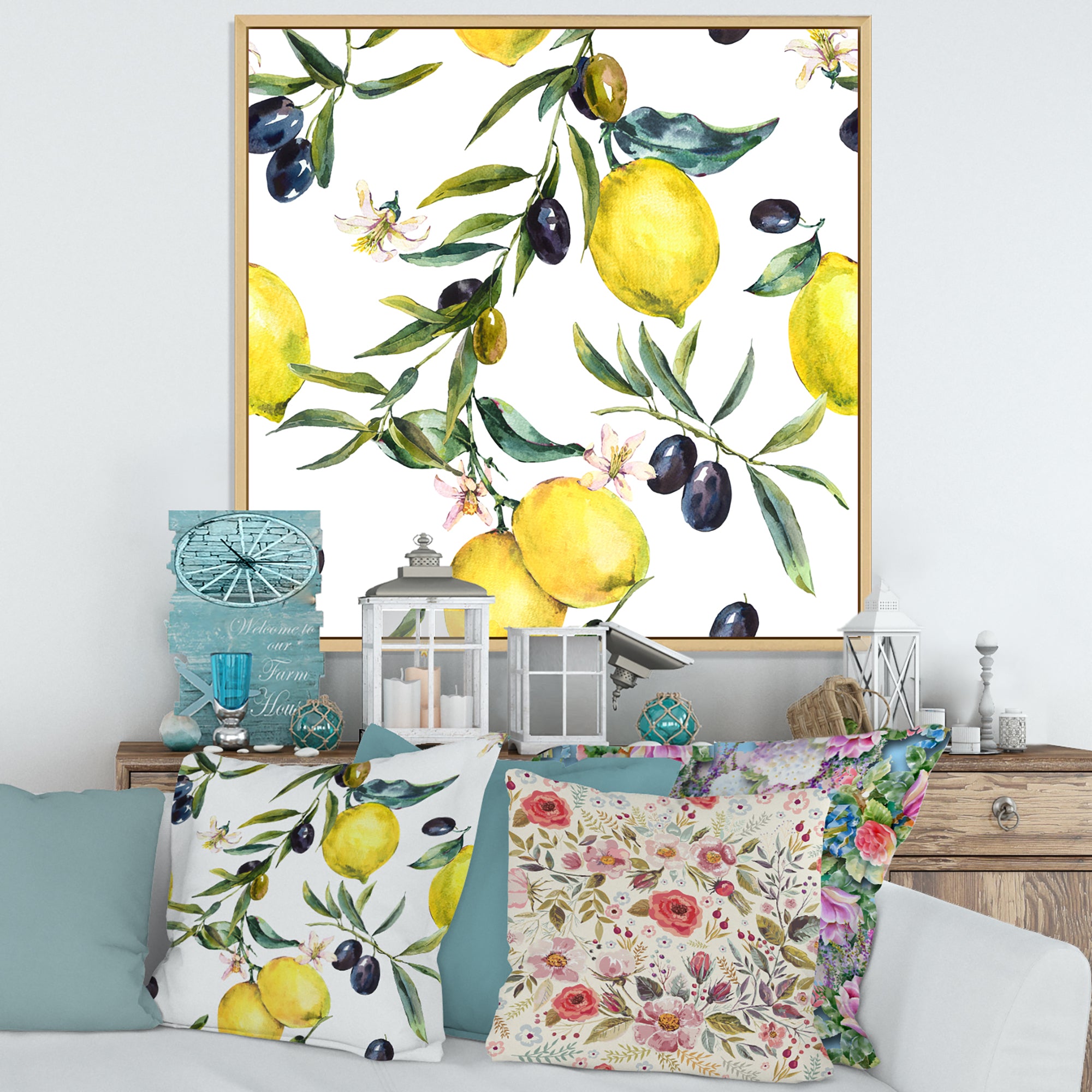 Lemon and Olive Branches II