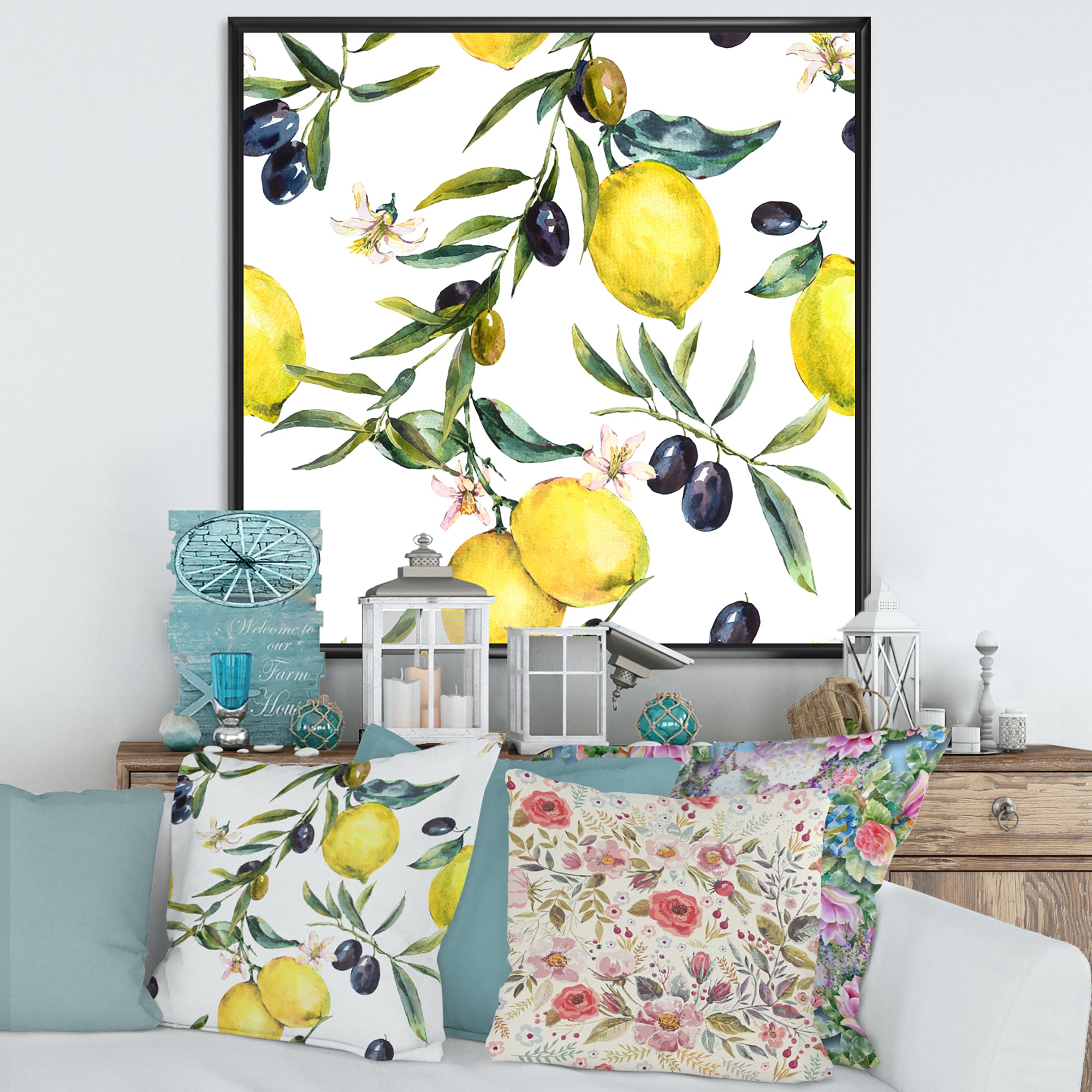 Lemon and Olive Branches II
