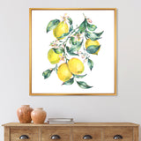 Branch of Yellow Lemons and Leaves I