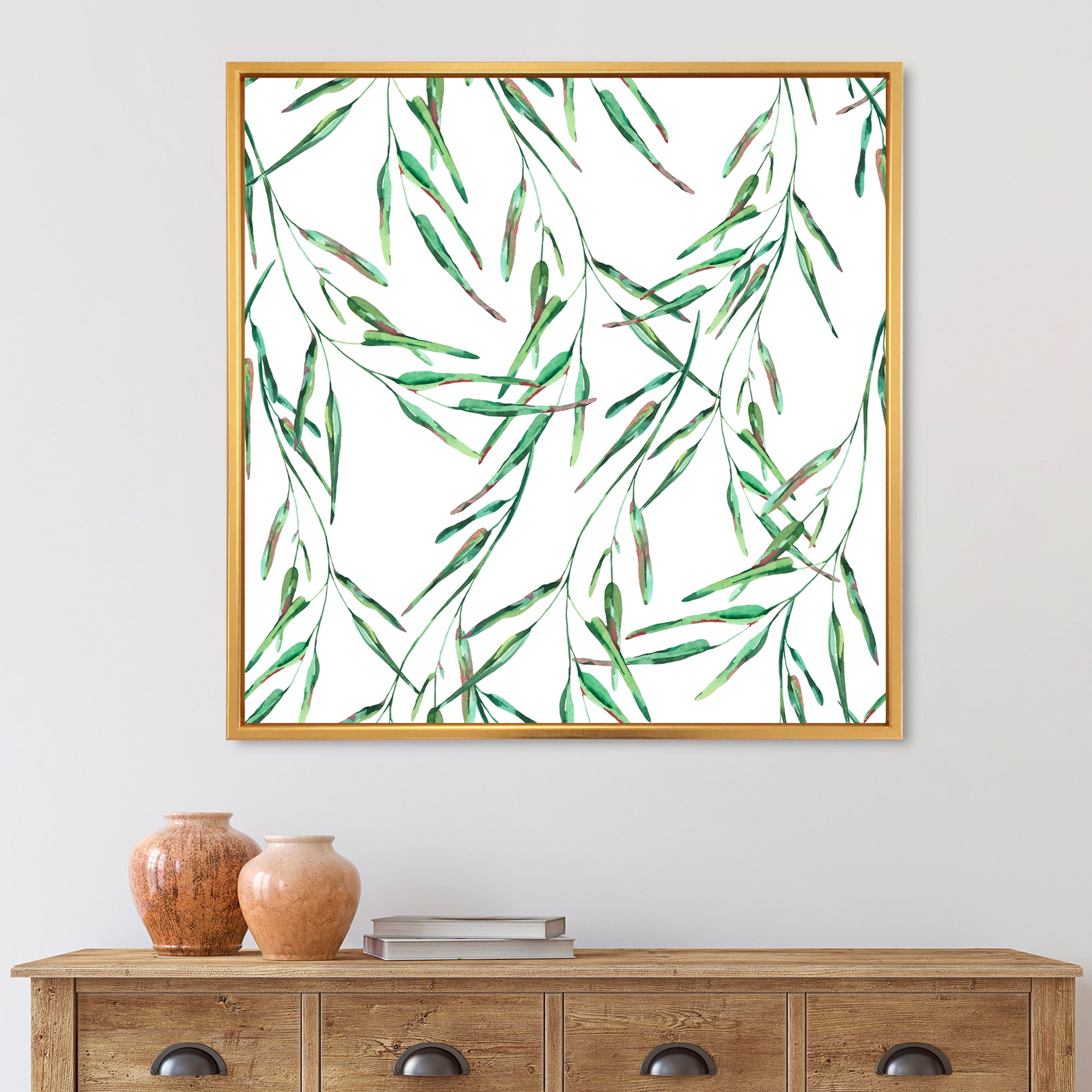 Tropical Green Leaves In Summer Times II