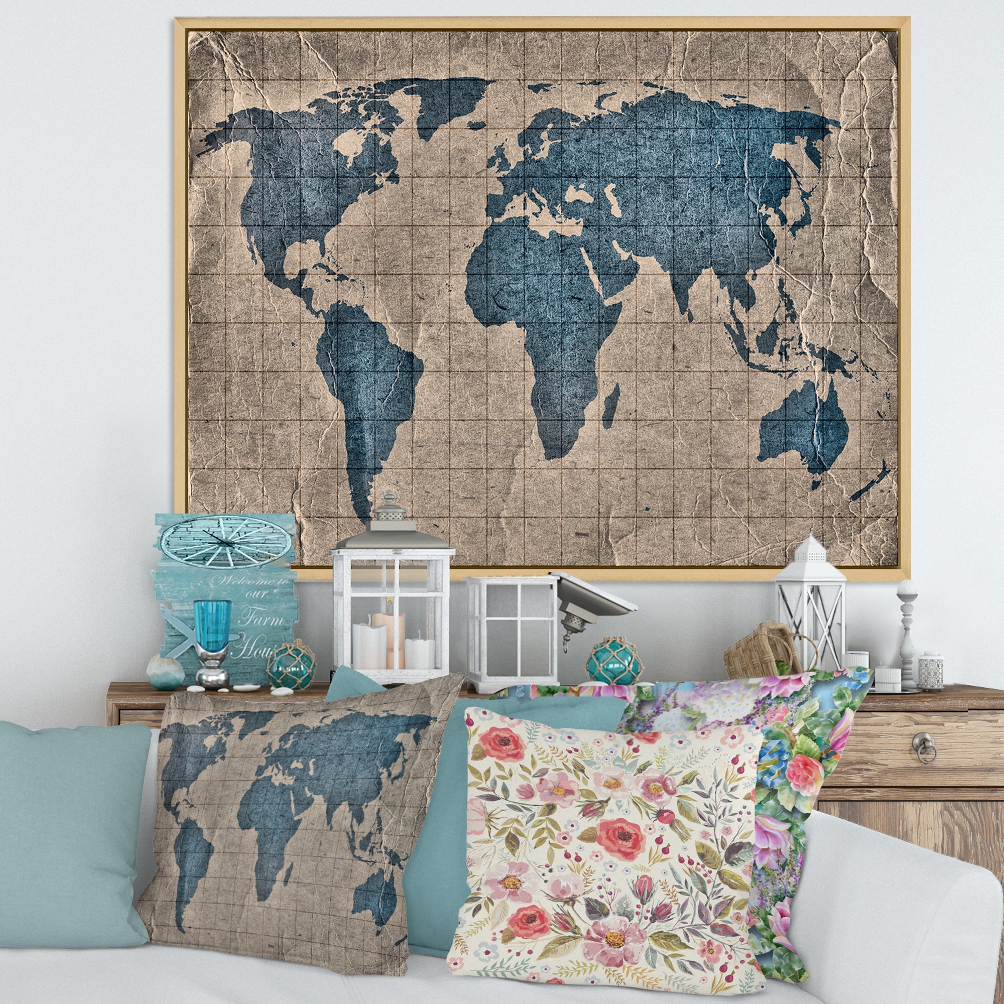 Ancient Map of The World I