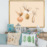 Bouquets Of Wildflowers In Gold Vases I