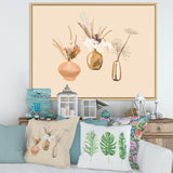 Bouquets Of Wildflowers In Gold Vases I