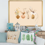 Bouquets Of Wildflowers In Gold Vases II