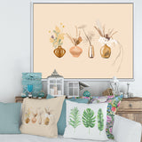 Bouquets Of Wildflowers In Gold Vases II