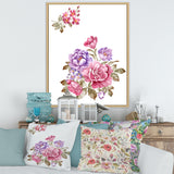 Bouquet of Pink and Purple Flowers I