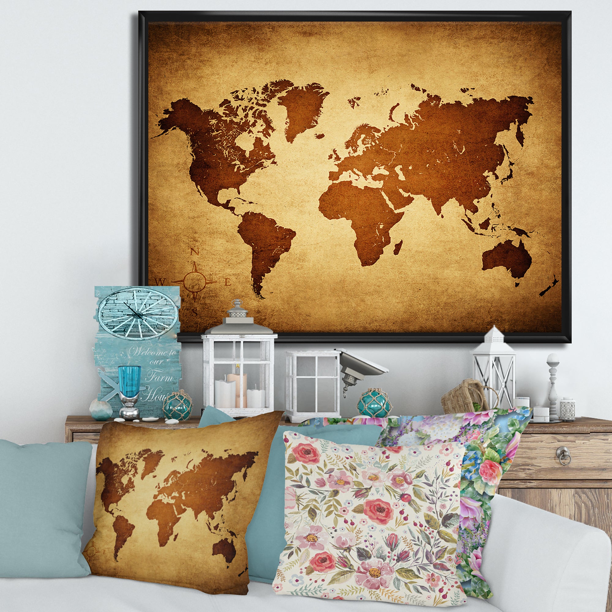 Ancient Map of The World VI