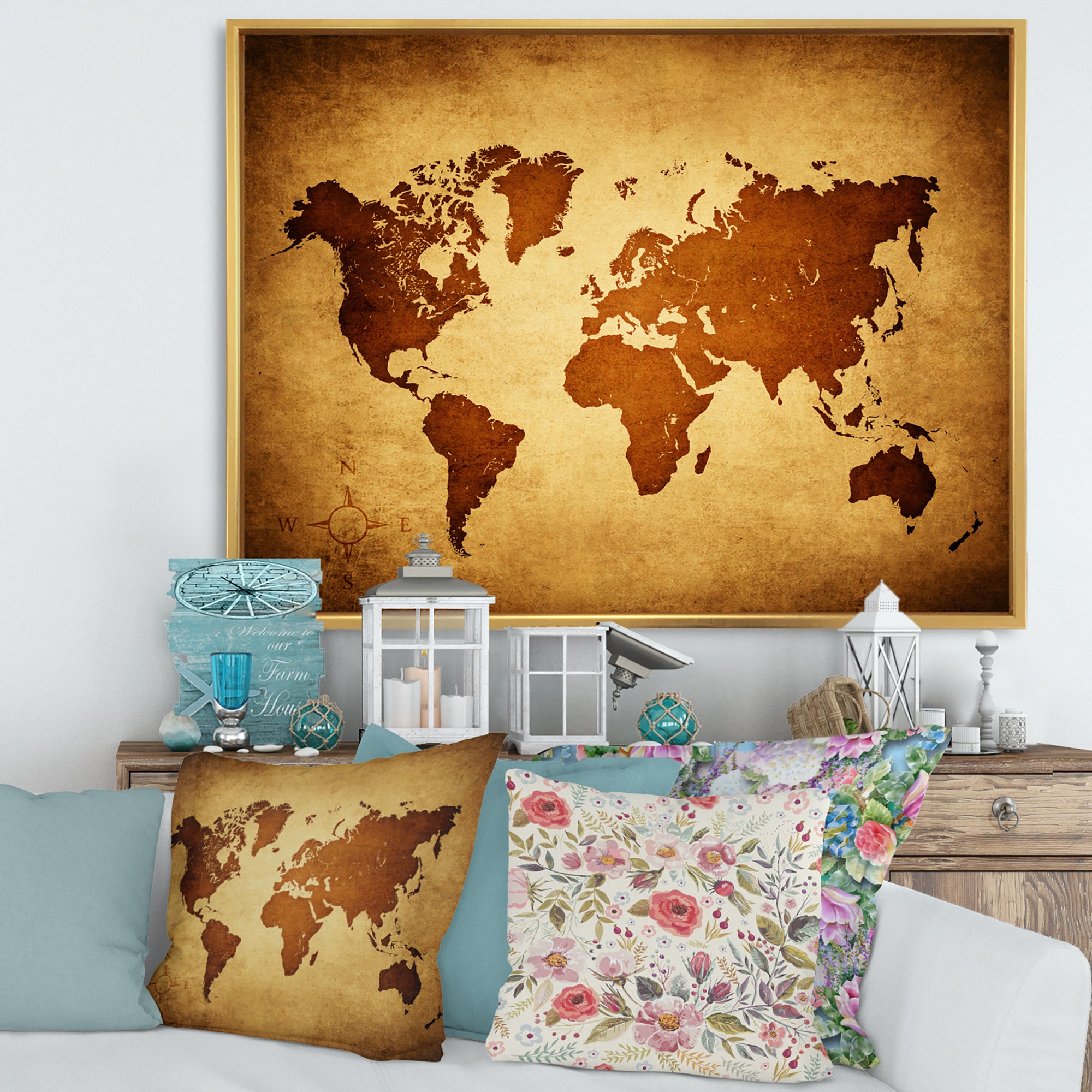 Ancient Map of The World VI