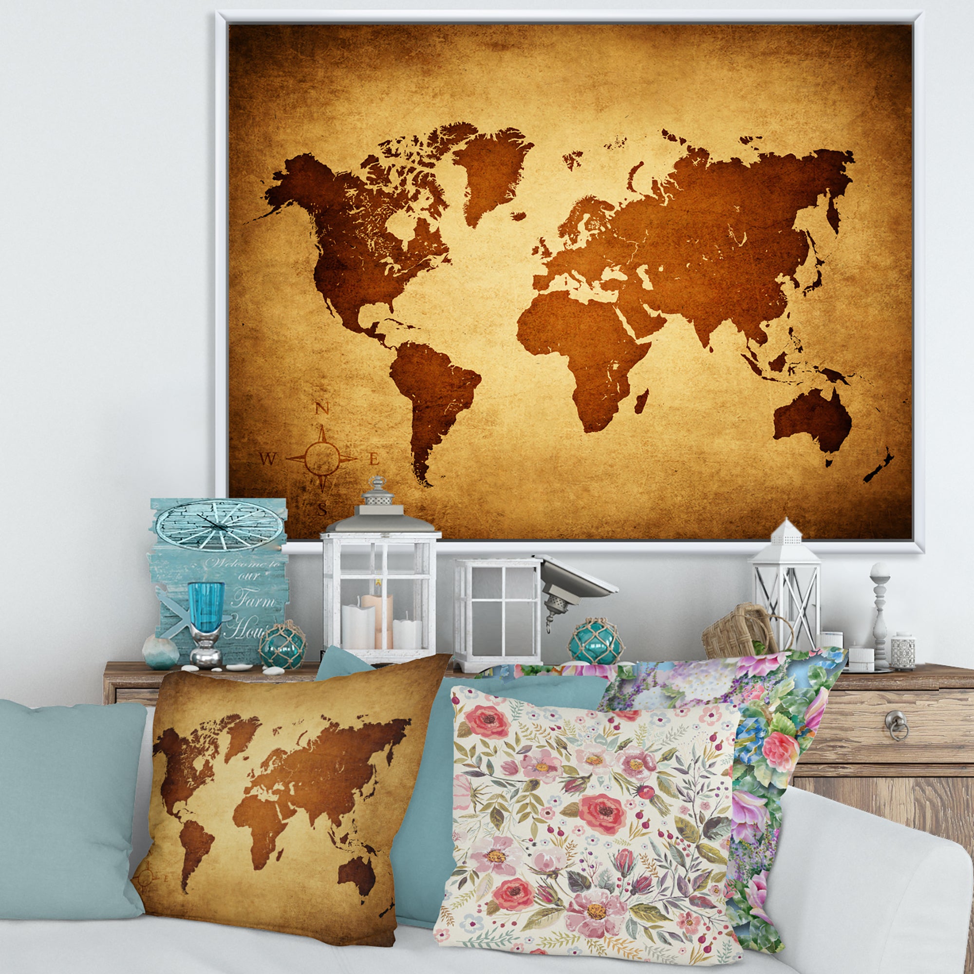 Ancient Map of The World VI