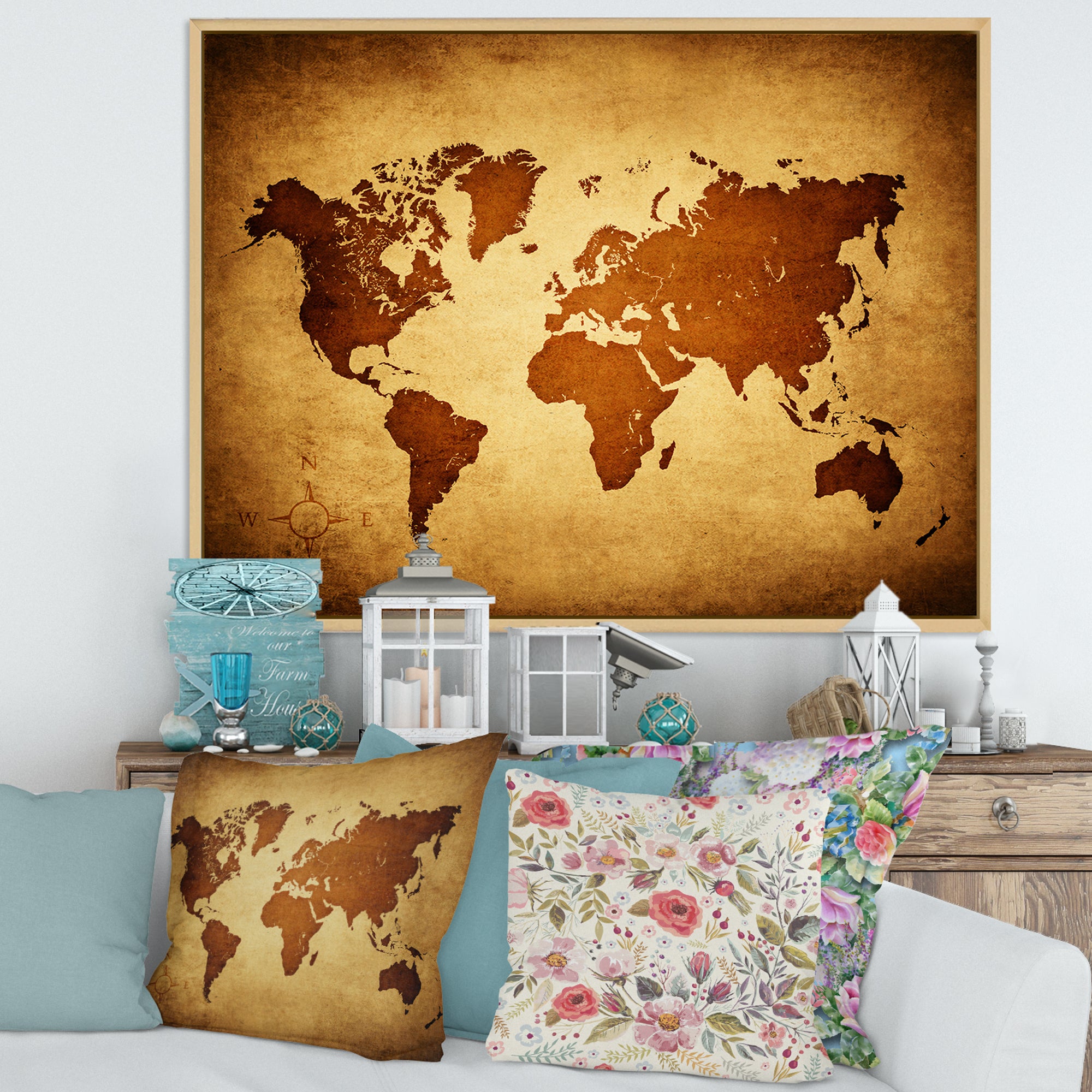 Ancient Map of The World VI