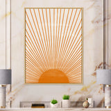 Orange Sun Print III Wall Art