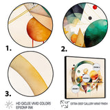 Multi-Color Watercolor Geometric Art IV