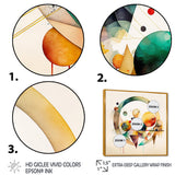 Multi-Color Watercolor Geometric Art IV