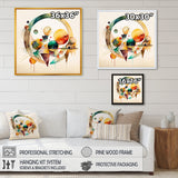 Multi-Color Watercolor Geometric Art IV