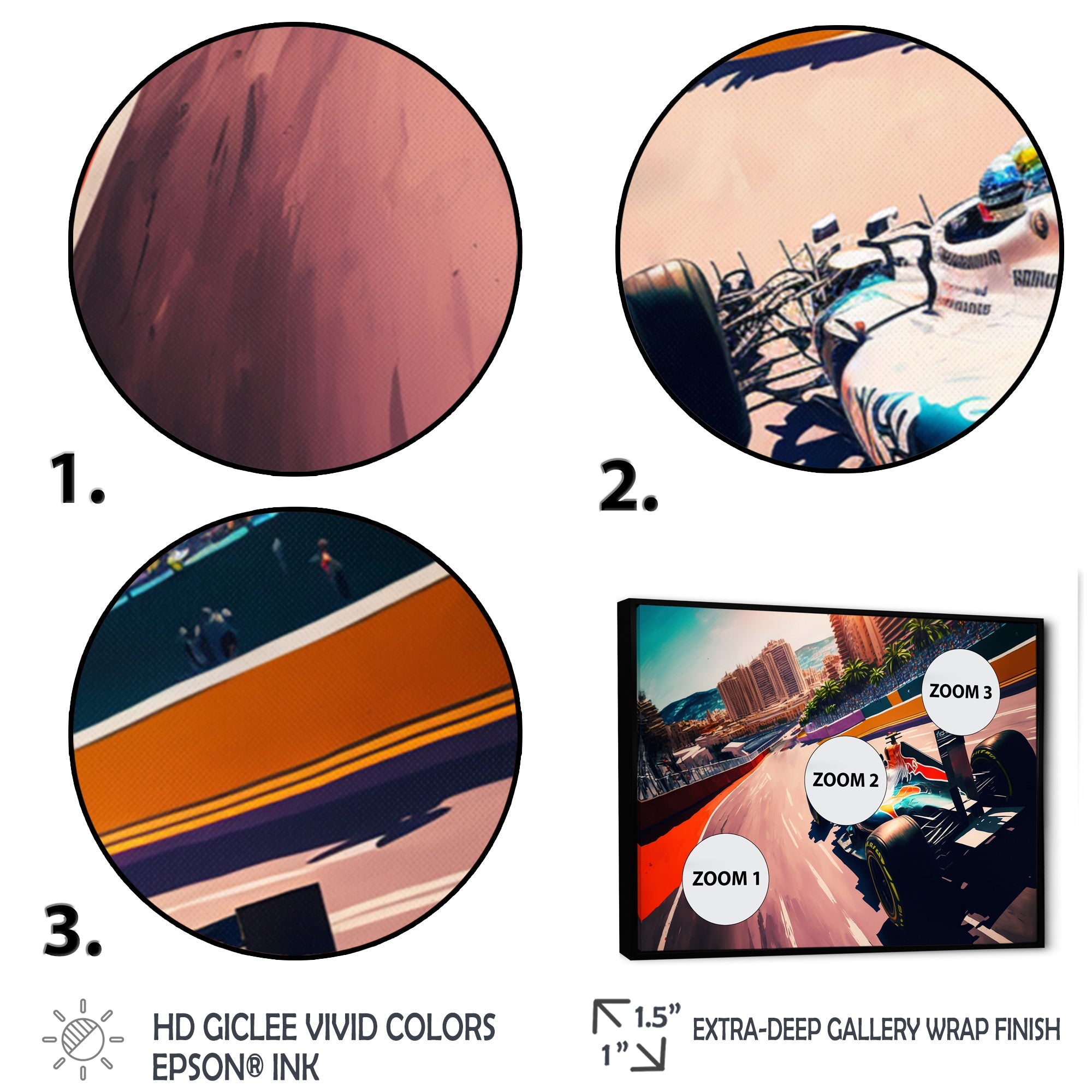 Racing car in Monaco GP III