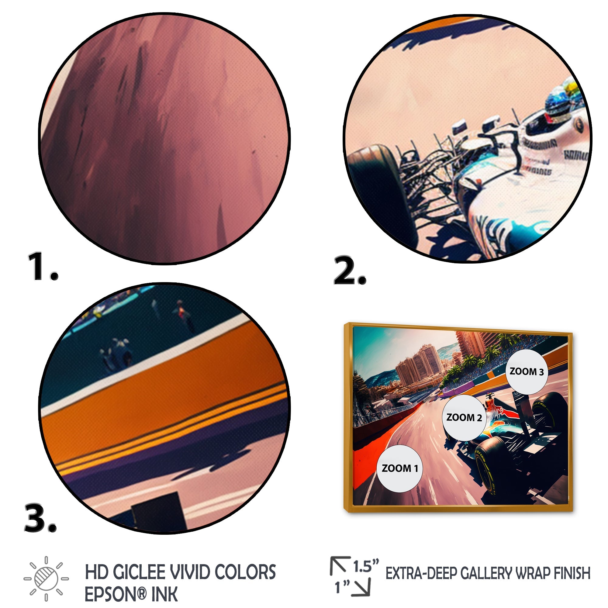 Racing car in Monaco GP III