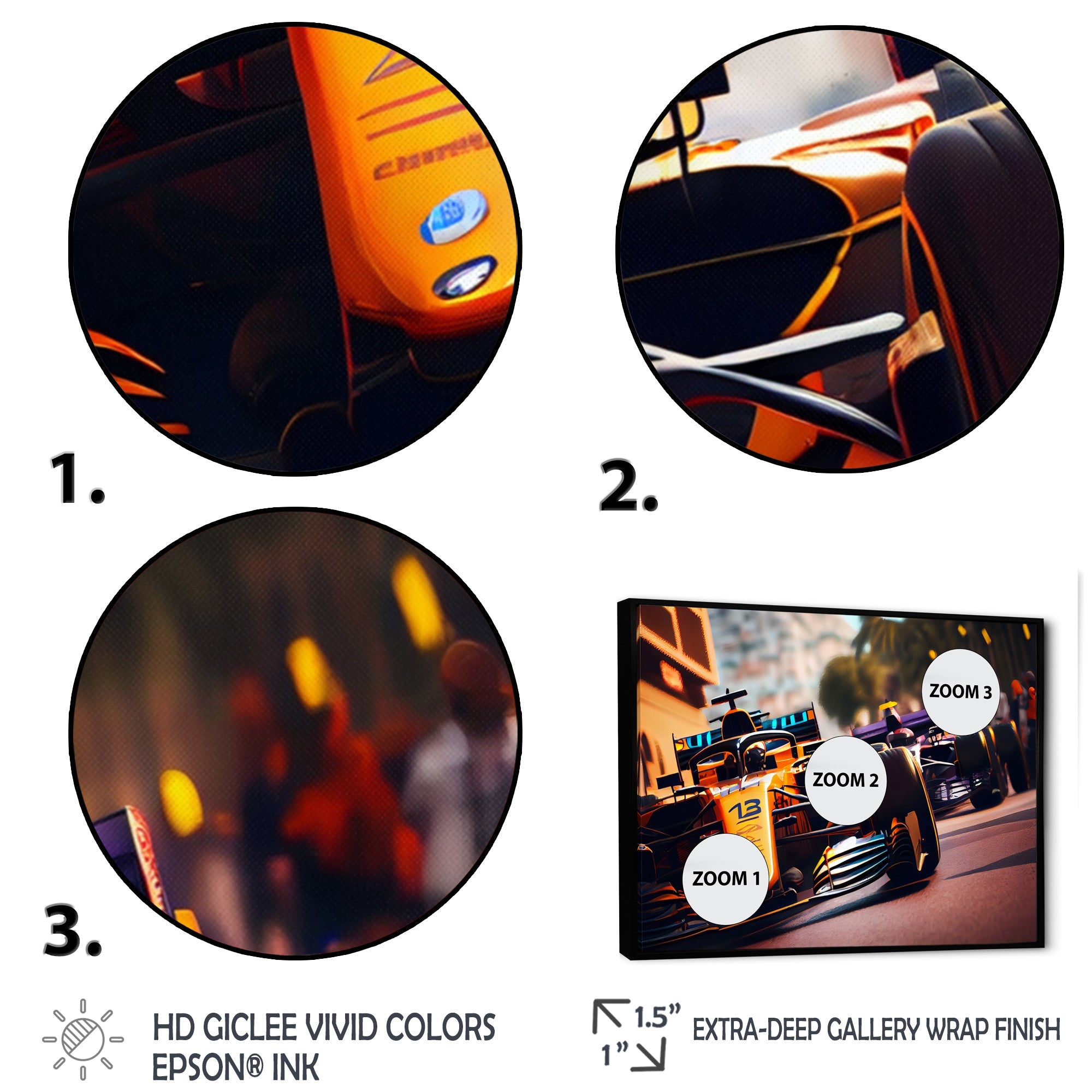 Racing car in Monaco GP XII