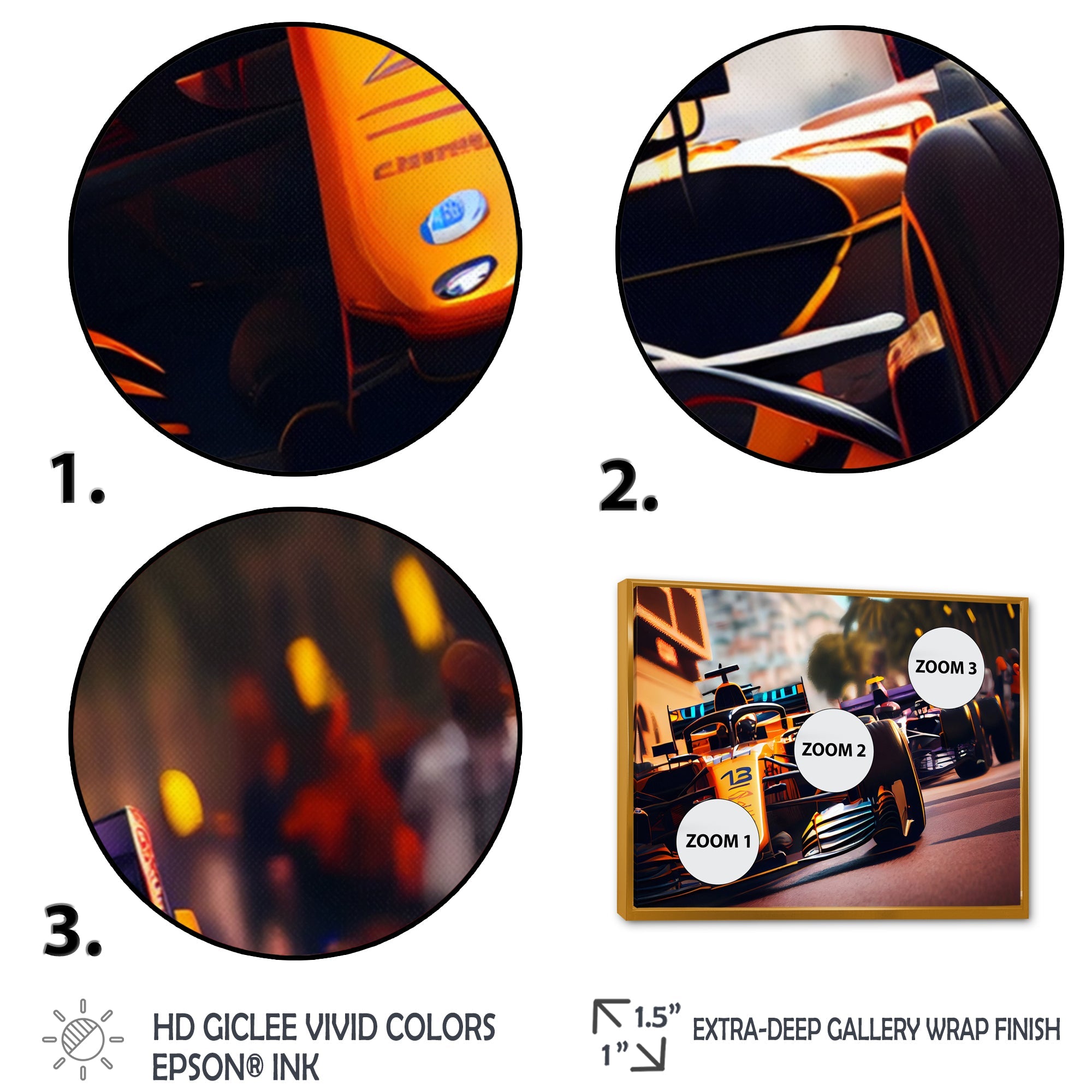 Racing car in Monaco GP XII