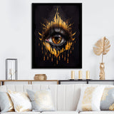Black And Gold Liquid Eye I