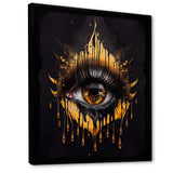 Black And Gold Liquid Eye I