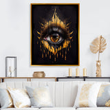 Black And Gold Liquid Eye I
