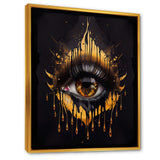 Black And Gold Liquid Eye I